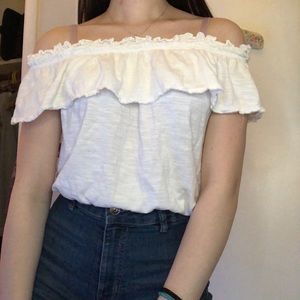 Ruffled Off The Shoulder Top